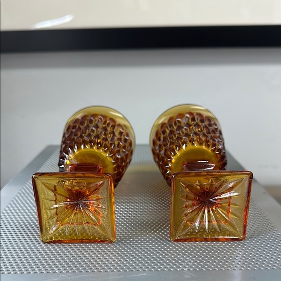 Indiana Glass Orange and Brown Drinkware Set for Dining - Picture 5 of 9